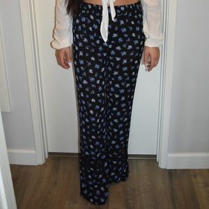 Floral Black Sassy Pants